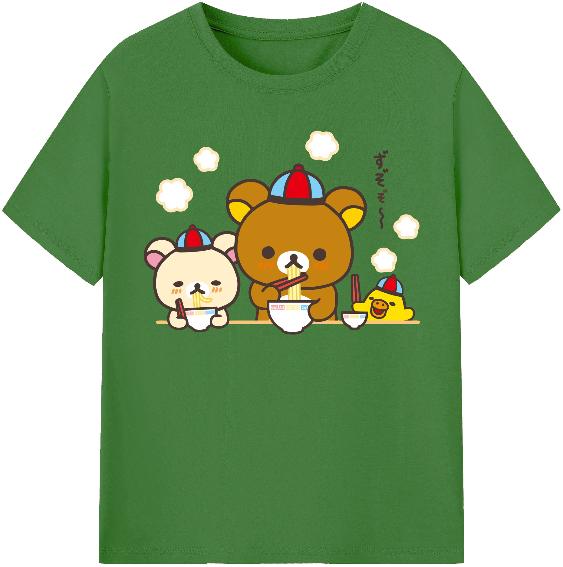 （画像用） リラックマ リラックマ キイロイトリ Rilakkuma Korilakkuma Kiiroitori レディースカジュアルプリントTシャツ（綿100％）